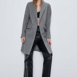 Zara herringbone coat